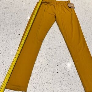 Just Cozy All-season leggings mustard yellow XS NWT
